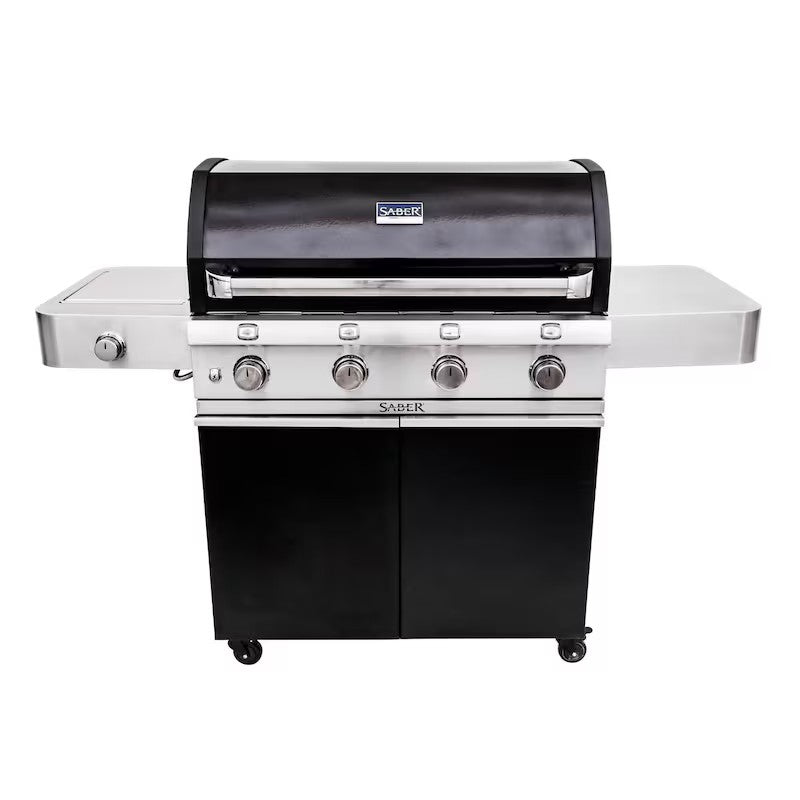 Saber Deluxe Black 4-Burner Gas Grill