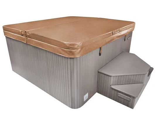 Hot Tub Cover Heatshield 70" x 86" Tan - Opposite Fold